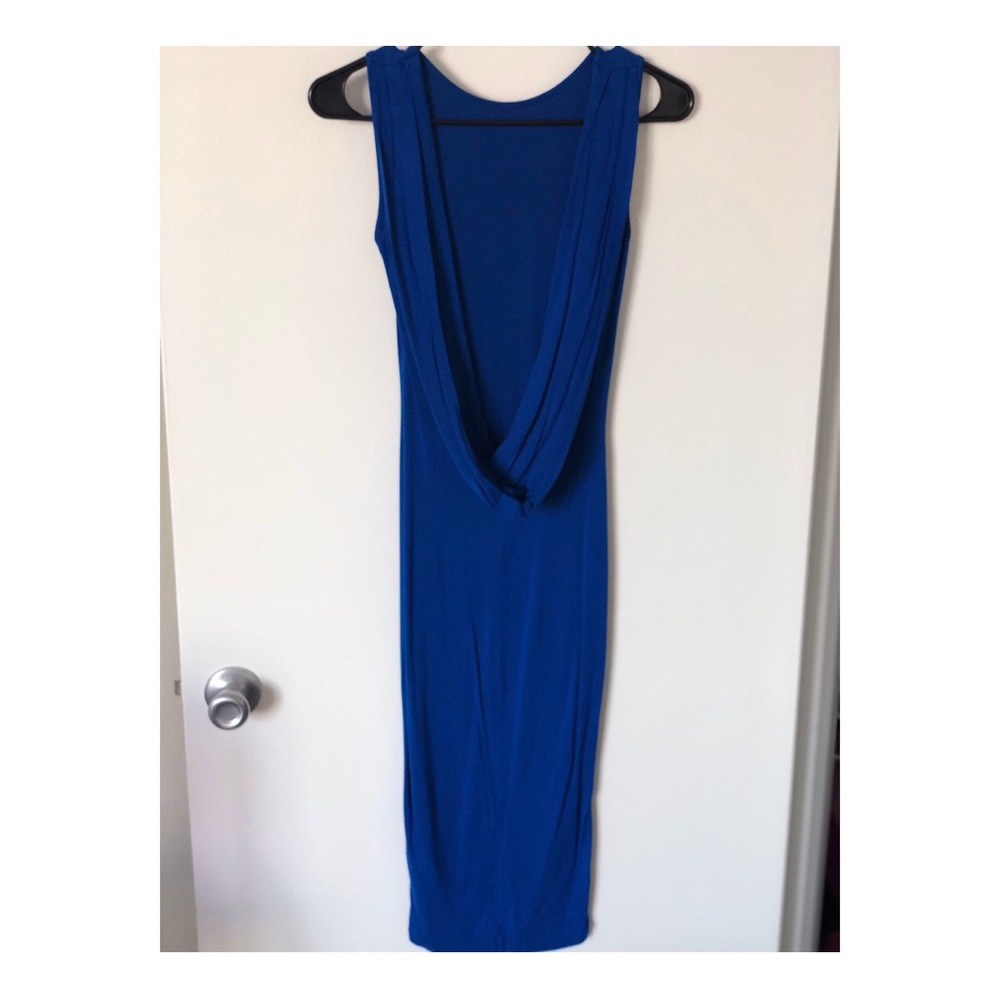 Cobalt Blue Backless Dress